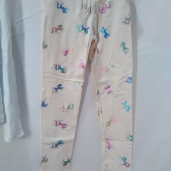 Wonder Nation Girls Long Sleeve Shirt & Unicorn Leggings Set Color Size 7/8 M - Picture 2 of 5